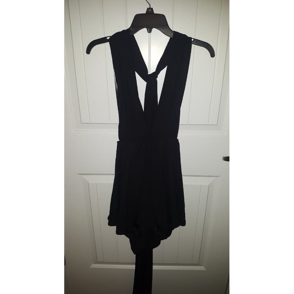 Black Strappy Romper